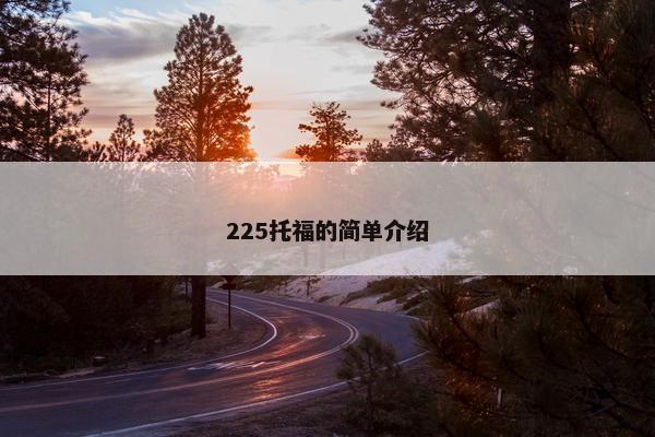 225托福的简单介绍