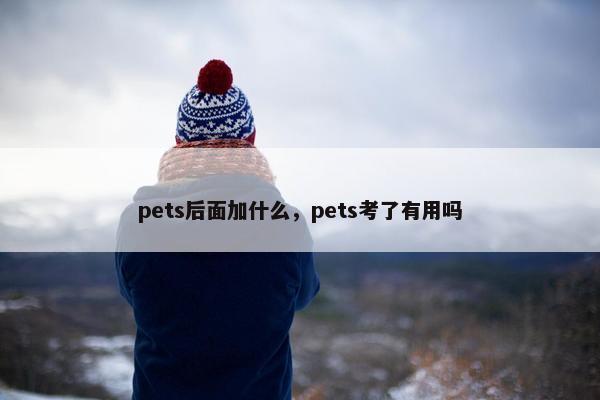 pets后面加什么，pets考了有用吗