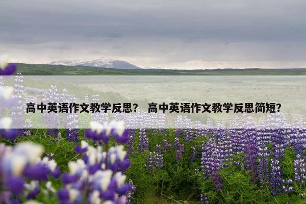 高中英语作文教学反思？ 高中英语作文教学反思简短？
