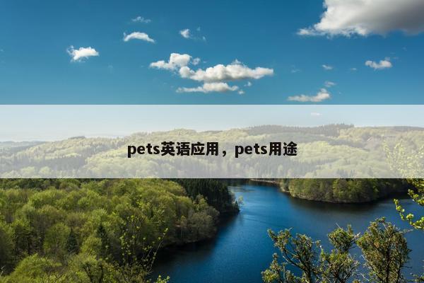 pets英语应用，pets用途