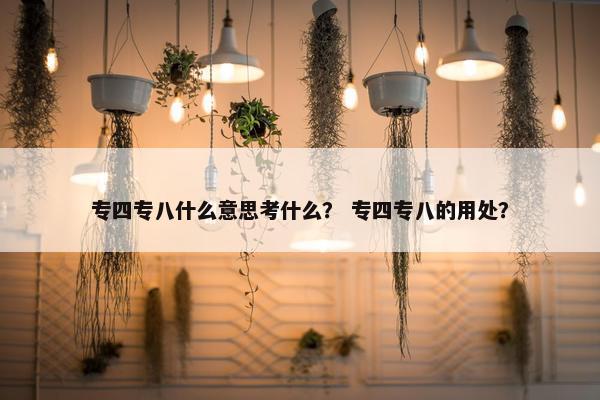 专四专八什么意思考什么？ 专四专八的用处？