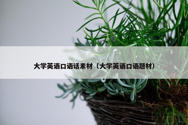 大学英语口语话素材（大学英语口语题材）