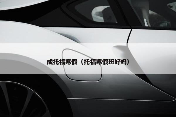 成托福寒假（托福寒假班好吗）