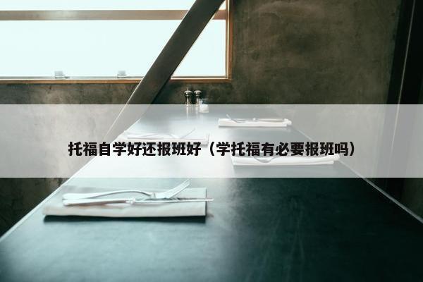 托福自学好还报班好（学托福有必要报班吗）