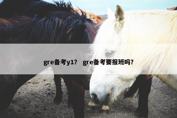 gre备考y1？ gre备考要报班吗？