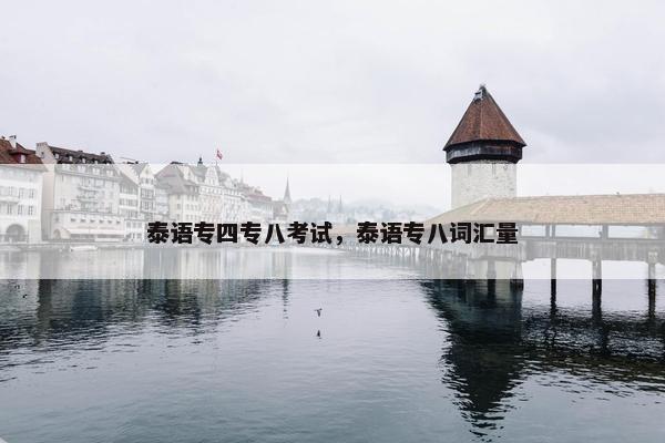 泰语专四专八考试，泰语专八词汇量