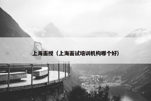 上海面授（上海面试培训机构哪个好）