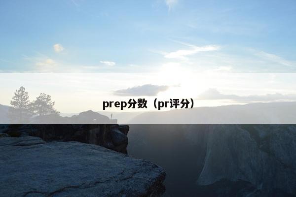 prep分数（pr评分）