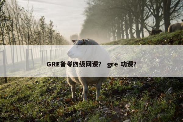 GRE备考四级网课？ gre 功课？
