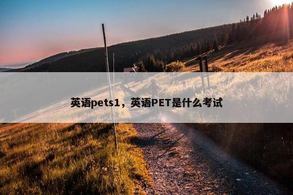 英语pets1，英语PET是什么考试