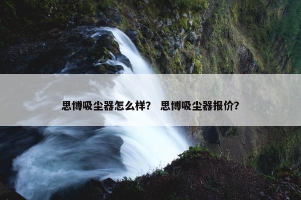 思博吸尘器怎么样？ 思博吸尘器报价？