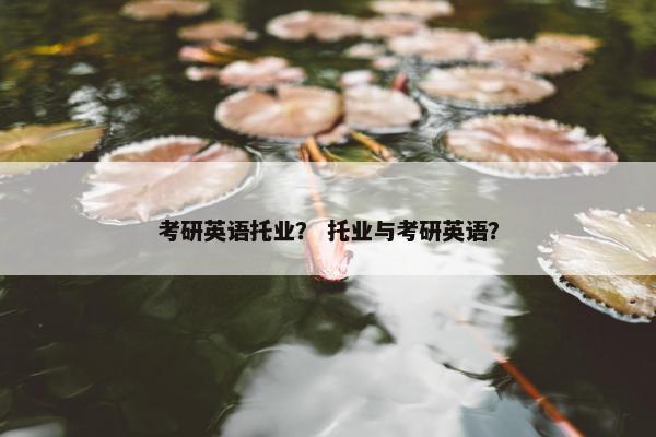 考研英语托业？ 托业与考研英语？
