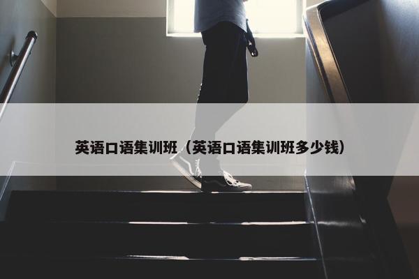 英语口语集训班（英语口语集训班多少钱）