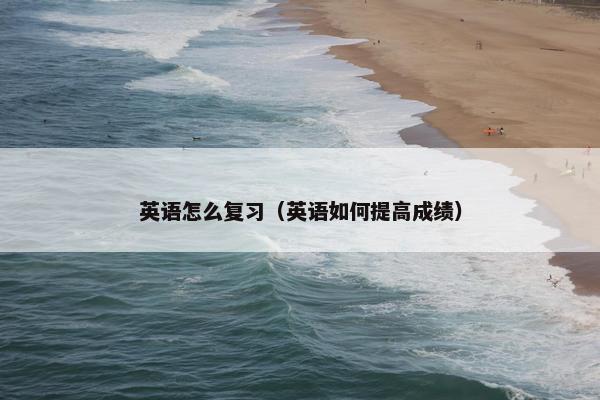 英语怎么复习（英语如何提高成绩）