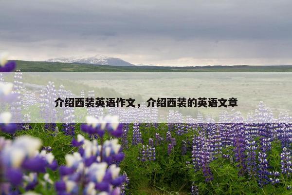 介绍西装英语作文，介绍西装的英语文章