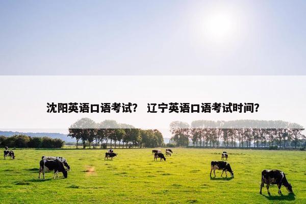 沈阳英语口语考试？ 辽宁英语口语考试时间？