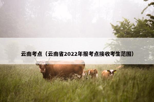 云南考点（云南省2022年报考点接收考生范围）