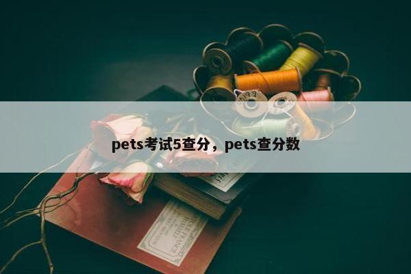 pets考试5查分，pets查分数