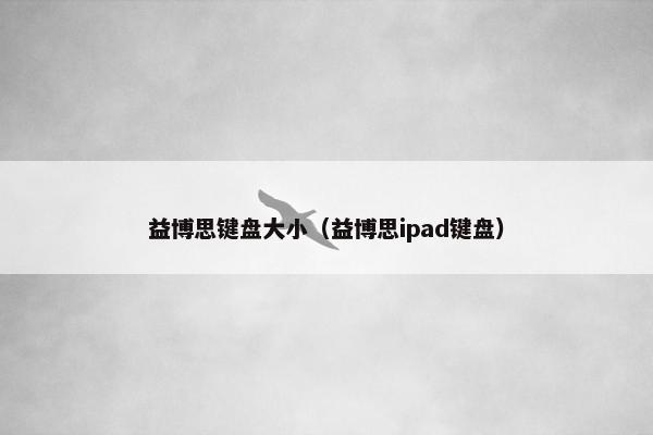 益博思键盘大小（益博思ipad键盘）