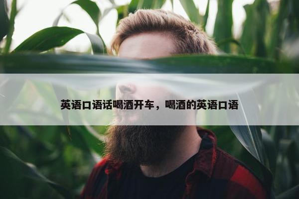英语口语话喝酒开车，喝酒的英语口语