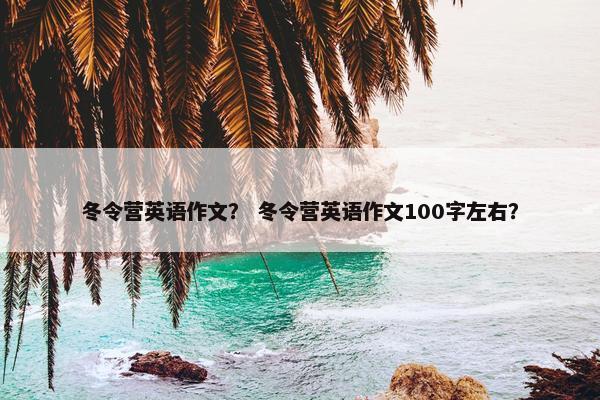 冬令营英语作文？ 冬令营英语作文100字左右？