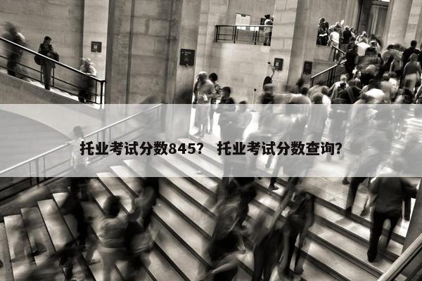 托业考试分数845？ 托业考试分数查询？