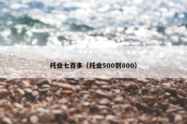 托业七百多（托业500到800）