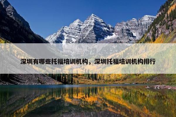 深圳有哪些托福培训机构，深圳托福培训机构排行