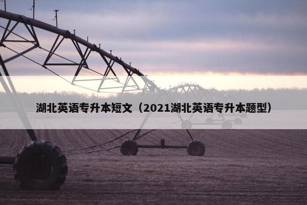 湖北英语专升本短文（2021湖北英语专升本题型）