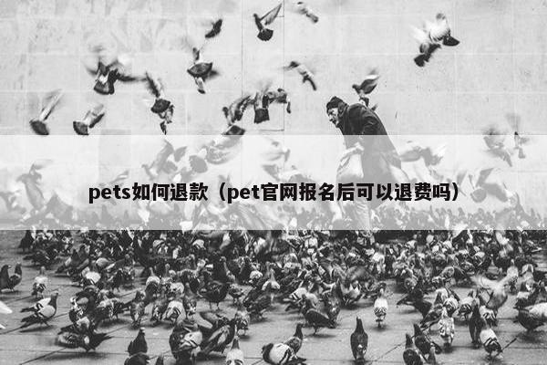 pets如何退款（pet官网报名后可以退费吗）