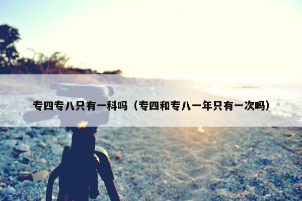 专四专八只有一科吗（专四和专八一年只有一次吗）