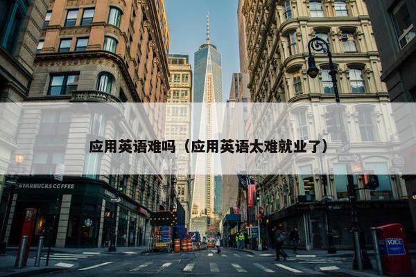 应用英语难吗（应用英语太难就业了）