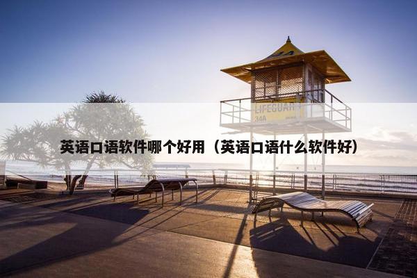 英语口语软件哪个好用（英语口语什么软件好）