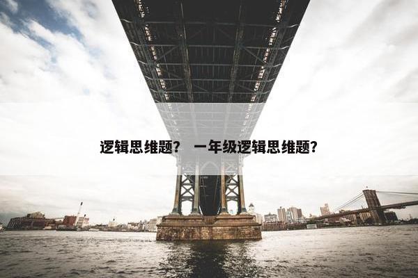逻辑思维题？ 一年级逻辑思维题？