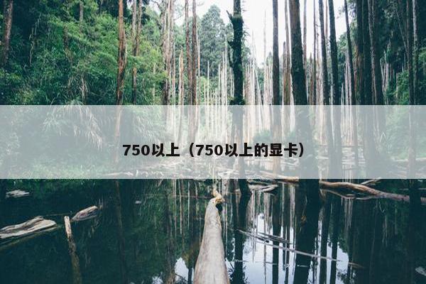 750以上（750以上的显卡）