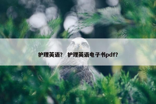 护理英语？ 护理英语电子书pdf？