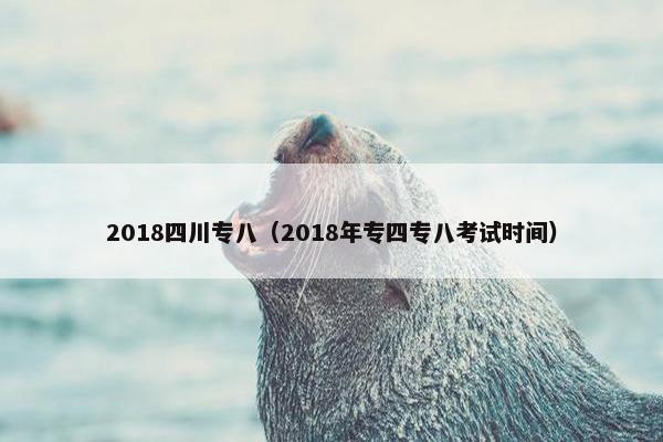 2018四川专八（2018年专四专八考试时间）