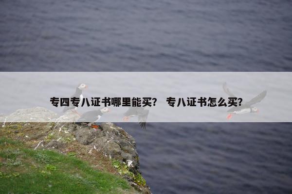 专四专八证书哪里能买？ 专八证书怎么买？