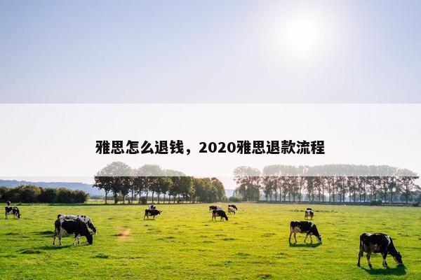 雅思怎么退钱，2020雅思退款流程