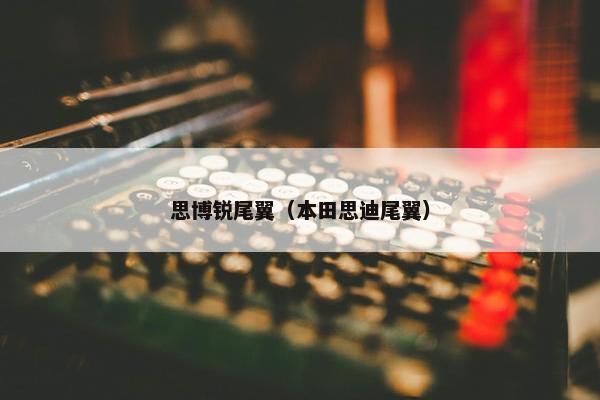 思博锐尾翼（本田思迪尾翼）