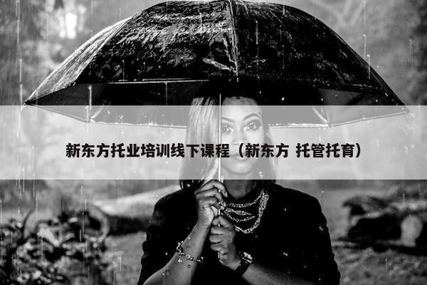 新东方托业培训线下课程（新东方 托管托育）