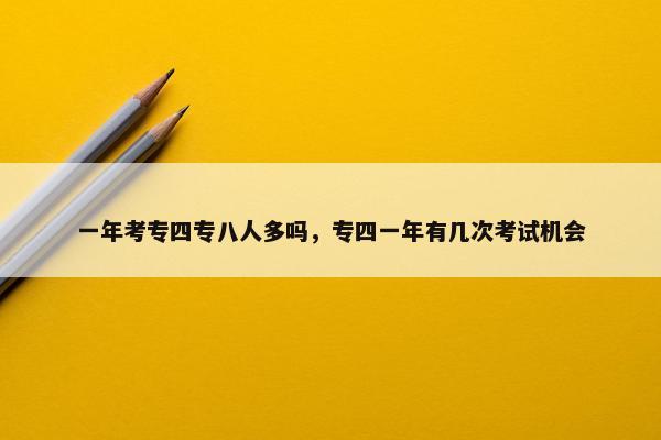 一年考专四专八人多吗，专四一年有几次考试机会
