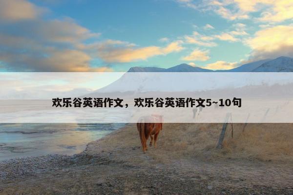 欢乐谷英语作文，欢乐谷英语作文5～10句