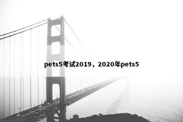 pets5考试2019，2020年pets5