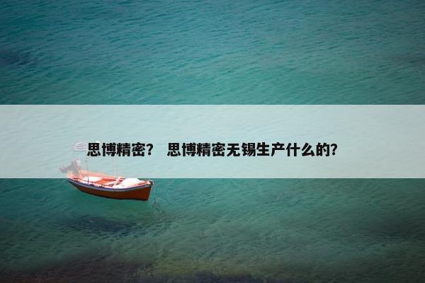 思博精密？ 思博精密无锡生产什么的？