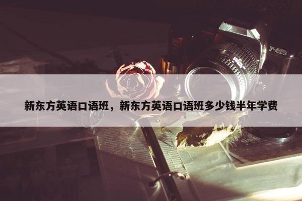 新东方英语口语班，新东方英语口语班多少钱半年学费