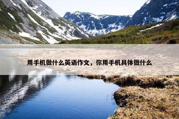 用手机做什么英语作文，你用手机具体做什么