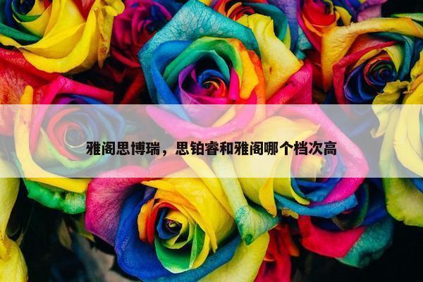 雅阁思博瑞，思铂睿和雅阁哪个档次高