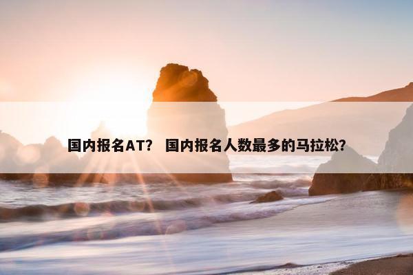 国内报名AT？ 国内报名人数最多的马拉松？