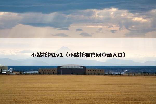 小站托福1v1（小站托福官网登录入口）